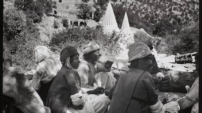 Yazidis at their annual festival at Lalish in the Kurdistan region of Iraq, October 1946