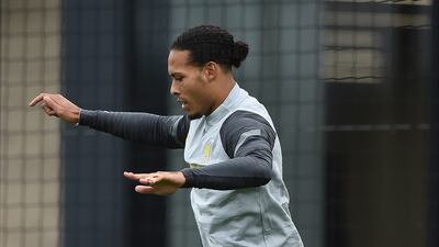 Liverpool defender Virgil van Dijk controls the ball. Getty