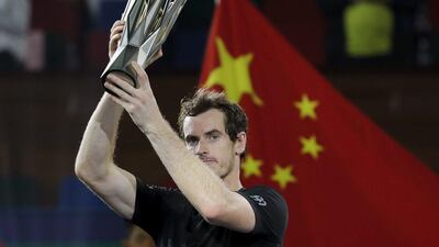 Andy Murray has won two titles in as many weeks in China following his victory on Sunday at the Shanghai Masters. Lintao Zhang / Getty Images
