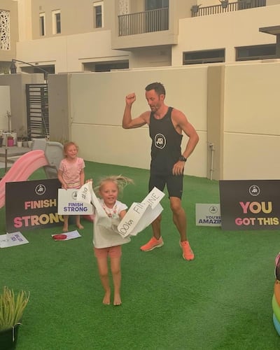 Lee Ryan describes his 14-hour run as a 'salute' to the medical teams, working 14 hour shifts amid the coronavirus pandemic. Courtesy Lee Ryan