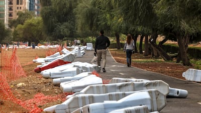 Abu Dhabi weather images. Victor Besa / The National