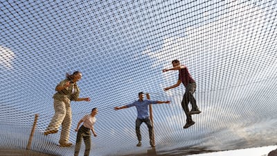 There are plenty of activities on offer, including the bug plunge, pictured