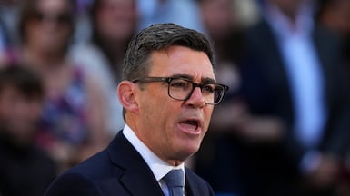 Andy Burnham discussed stepping up collaboration on AI and technology in his call with President Sheikh Mohamed. Getty Images