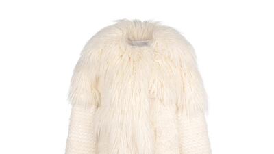 Faux fur coat from Stella McCartney. Courtesy Stella McCartney