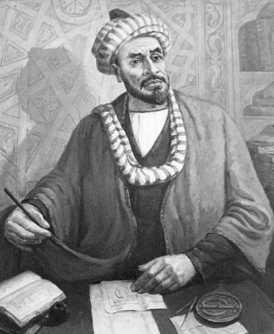 Portrait of Muhammad Al Khwarizmi, mathematician, geographer and astronomer, 780-850 ad. Painting by 20th century uzbek artist m, nabiyev, 1982. Sovfoto / UIG via Getty Images