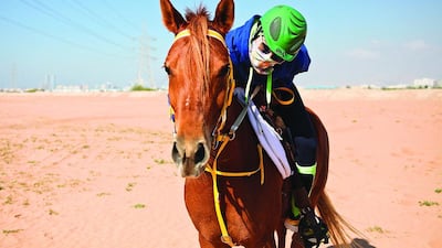 Mahra Al Shamsi has been riding horses for five years. Lee Hoagland / The National