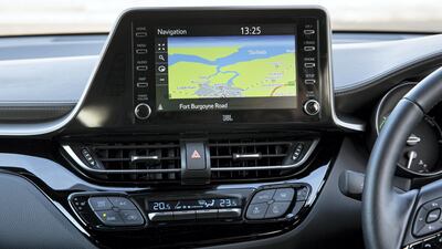 The C-HR's satnav.