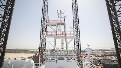 Gulf Marine Services' latest vessel Shamal 5601. Mona Al Marzooqi / The National