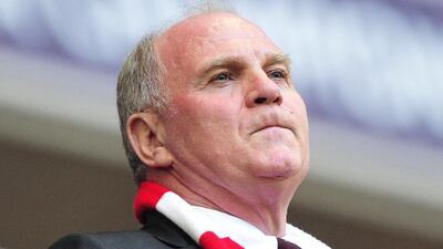Uli Hoeness has chosen to resign his position at Bayern Munich rather than have his sentence for tax evasion become a bigger distraction than it already is for the Bundesliga leaders. Glyn Kirk / AFP