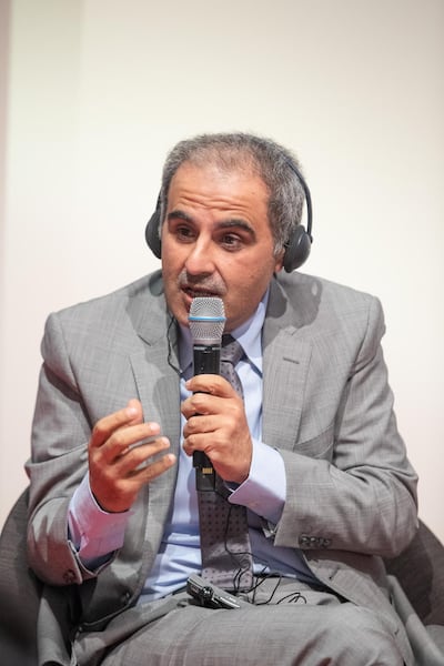 Sheikh Zayed Book Award general secretary Dr Ali bin Tamim involved in a panel discussion at the Frankfurt International Book Fair on October 19, 2020. Courtesy Kalima Group.