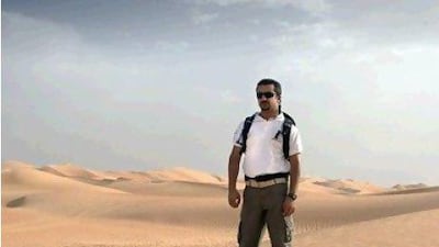 Amer Braik is an activities coordinator at Qasr Al Sarab and runs events like the camel ride, desert bashing and sunset walk. Lee Hoagland / The National