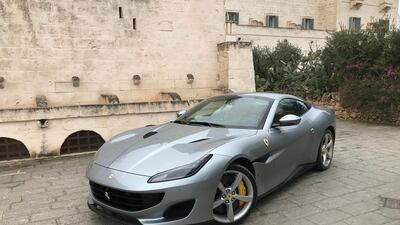 The Ferrari Portofino at Borgo Egnazia, Puglia, Italy. Adam Workman / The National