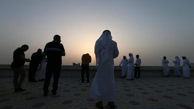 The Moon sighting committee will reconvene on the 29th day of Ramadan to search for a glimpse of the new crescent moon, which will signal the start of Eid Al Fitr. EPA