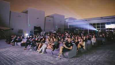 A Cinema Akil pop-up in the Yard, Alserkal Avenue in 2016. Courtesy Cinema Akil