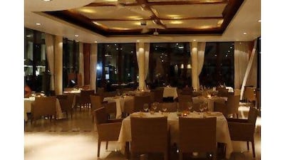 Bussola Italian restaurant at The Westin Dubai Mina Seyahi has a bustling pizzeria upstairs and a formal dining room on the lower floor.