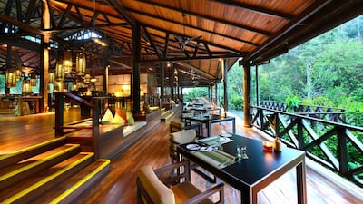 Borneo Rainforest Lodge’s restaurant Courtesy Borneo Nature Tours