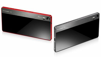 Lenovo’s camera-orientated Vibe Shot smartphone. Courtesy Lenovo