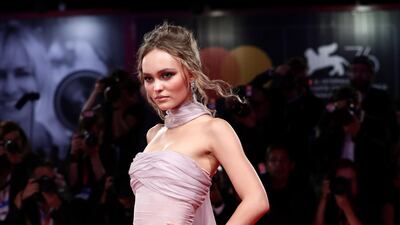Lily-Rose Depp in Chanel attends 'The King' red carpet during the 76th Venice Film Festival on September 2, 2019. Getty Images