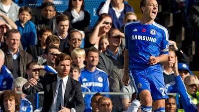 John Terry, right, has been stripped of his status as an automatic starter for Chelsea.
