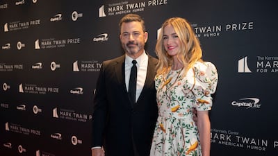 Comedian Jimmy Kimmel and his wife, Molly McNearney were reported as guests at the part. AP