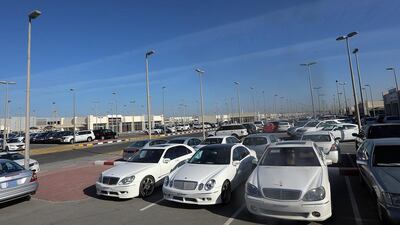 Sharjah Auto City, to which neighbourhood dealers had to move by year end – and most have. Satish Kumar / The National