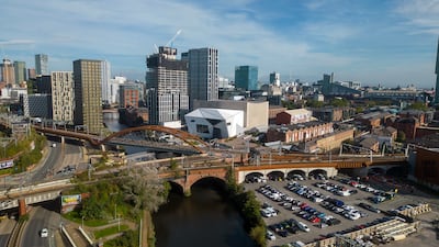 The Aviva Studios arts venue, home of Factory International, after it opened in 2023. Getty Images