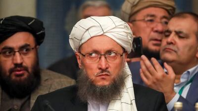 Deputy Head of Political Office of the Taliban Abdul Salam Hanafi attends a conference in Moscow, Russia February 5, 2019. Reuters