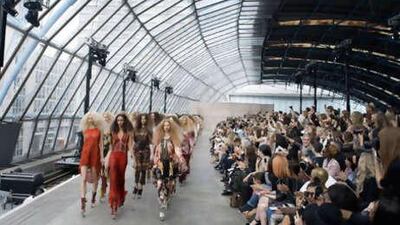 Topshop chose the former Eurostar Terminal at Waterloo Station for the presentation of its Unique collection.