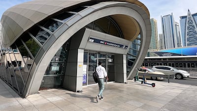 The Dubai Metro opening hours are being extended for Sunday's marathon. Chris Whiteoak / The National