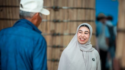 Ms Aleissaee enjoys interacting with people from Japan and overseas at the six-month Expo, which ends in October. Photo: UAE Pavilion Expo 2025 Osaka