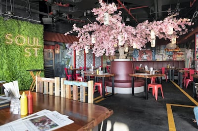 Soul Street restaurant at Five Jumeirah Village in JVC. Antonie Robertson / The National