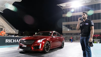 EVRT Drag Race in Yas Marina Circuit. Reem Mohammed / The National