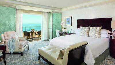 An Ocean View King Room at the hotel. Courtesy The Ritz-Carlton, Laguna Niguel