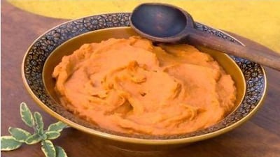 Sweet potato mash.