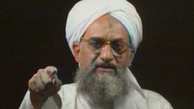 In this image from television transmitted by the news network Al Jazeera on Monday Jan. 30, 2006, Al Qaeda's Ayman Al Zawahri gestures while addressing the camera. The date taken and scene of the videotape was unknown. On September 3, 2014, Al Zawahri appeared in another video posted online where he promised to spread Islam rule across the Indian subcontinent, prompting Indian authorities to raise the alert in several provinces. on September Courtesy Al Jazeera/AP Photo