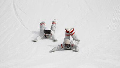 Scenes from the men's big air finals in Pyeongchang, South Korea. Kai Pfaffenbach / Reuters