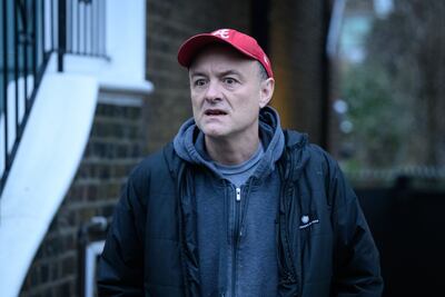 LONDON, ENGLAND - JANUARY 19: Former adviser to British Prime Minister Boris Johnson Dominic Cummings speaks to the media outside his home on January 19, 2022 in London, England. In a recent blog post, Boris Johnson's former adviser said the prime minister was warned that a party held at No 10 in May of 2020 was a social event against Covid rules at the time. The prime minister has insisted he thought it was a work event. (Photo by Leon Neal / Getty Images)