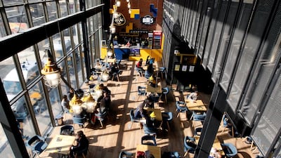 Iraq's Technology Economy Employment Society. AFP