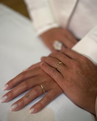 Cristiano Ronaldo and Georgina Rodriguez shared a single image of their wedding rings. Cristiano Ronaldo / Instagram