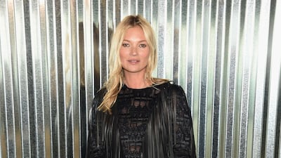 Kate Moss in Longchamp. Photo / AFP