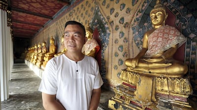 Portrait of Indonesian businessman-turned-monk Hartanto Gunawan. Sasamon Rattanalangkarn for The National