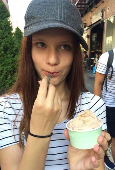 Alaina Petty, 14, had volunteered to clean up and assist victims after Hurricane Irma hit Florida in 2017. Courtesy of Claudette McMahon Joshi via AP