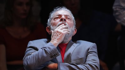 Luiz Inacio Lula da Silva during an act in Rio de Janeiro. Brazilian Supreme Court rejected a habeas corpus tried by the defense of Mr Lula, thus opening the possibility of jail time for the country's most popular leader. Antonio Lacerda / EPA