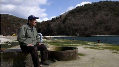 Shigeo Suzuki at the port of Takenoura village where he used to play with his granddaughter.