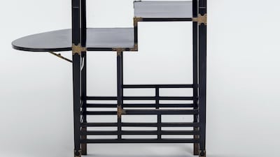 Smallhythe table with folding leaves, Edward William Godwin, London, 1872. Department of Culture and Tourism – Abu Dhabi. Photo credit: APF