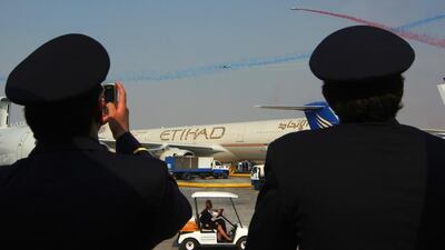 Etihad Airways aims to recruit both Emirati pilots and from around the world including Australia, South Africa and the US. Paulo Vecina / The National