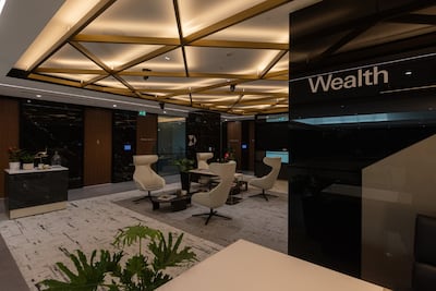 Inside of HSBC's new wealth centre in Jumeirah Dubai. Photo: HSBC