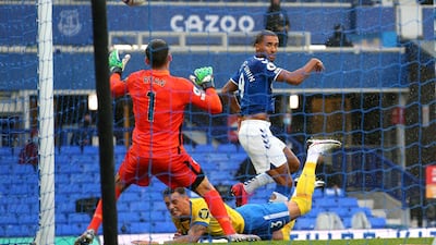 9 - Everton's Dominic Calvert-Lewin, leading the way with nine goals. AP
