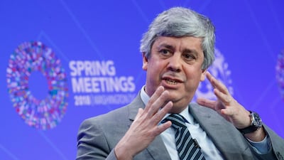 Eurogroup president Mario Centeno believes an agreement is near over the next phase of Greece's loan programme. Shawn Thew/EPA