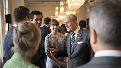 Prince Philip meets guests at Canada House in 2017. Stefan Rousseau - WPA Pool /Getty Images